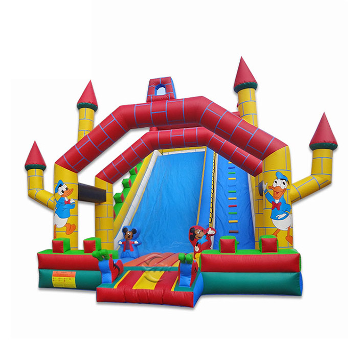 mickey mouse inflatable water slide