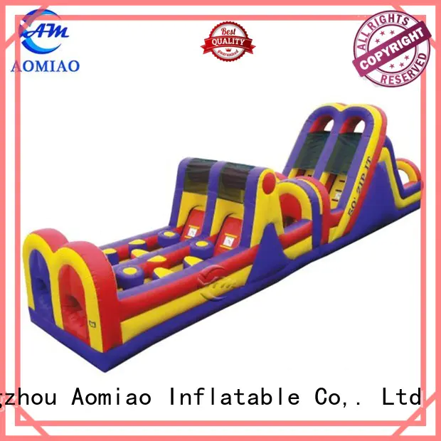 AOMIAO Brand inflatable obstacles shark inflatable obstacle course commercial
