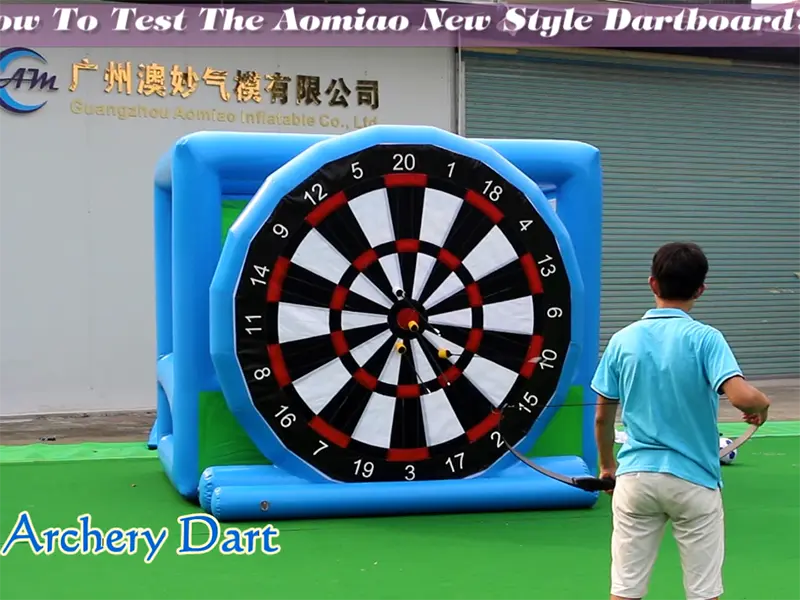 How to test the inflatable dartboard