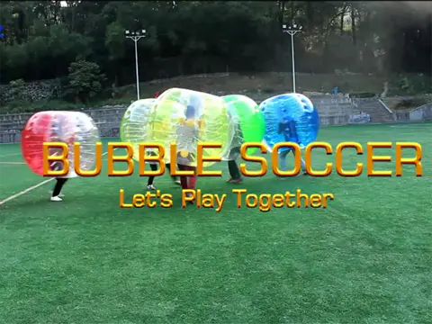 Our bubble soccer activity, let's  bounce together
