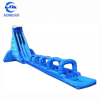 100ft Giant Outdoor Water Slides Blue Crush Run N Splash Combo - SL1724