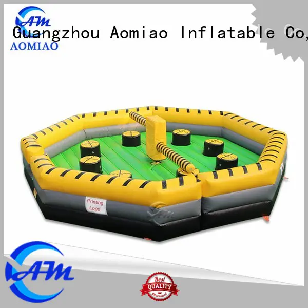 inflatable bouncy castle with water slide combi for theme park AOMIAO