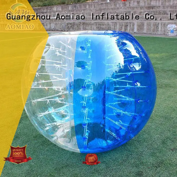 tpu clear striped soccer AOMIAO Brand bubble ball supplier
