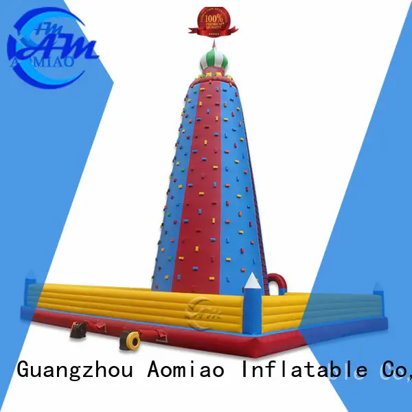 Hot rock climbing gym inflatable wall cl1701 AOMIAO Brand