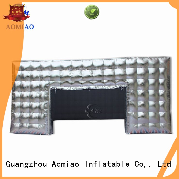 colorful silver OEM cheap inflatable tent AOMIAO