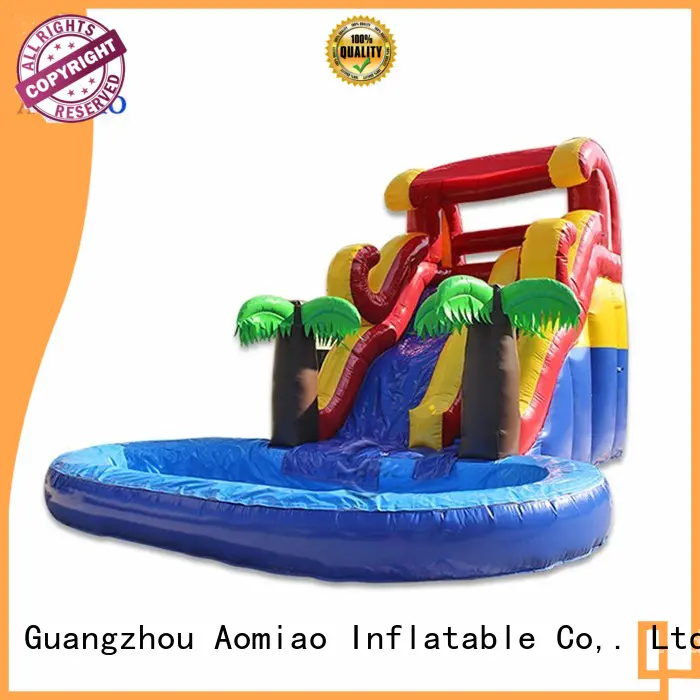 AOMIAO Brand run inflatable slide water factory