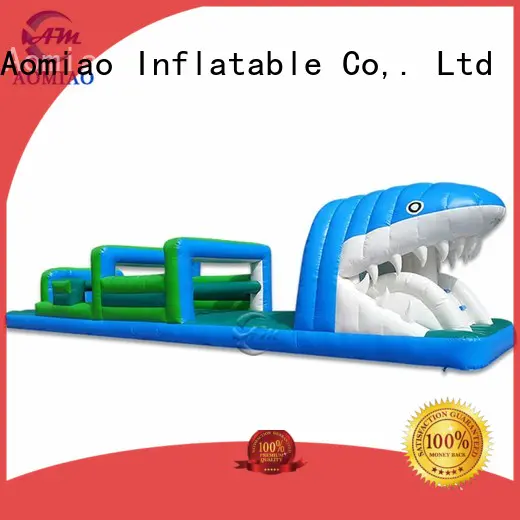 Hot obstacles backyard obstacle course commercial inflatable AOMIAO Brand
