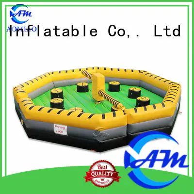 inflatable bouncy castle with water slide wipeout inflatable outdoor meltdown Bulk Buy