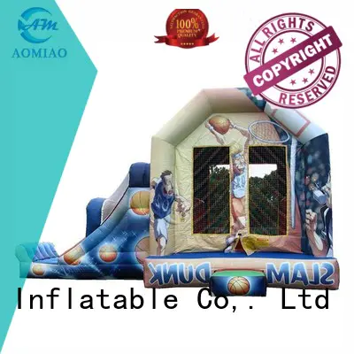 AOMIAO Brand bounce house kids basketball baby bouncy castle