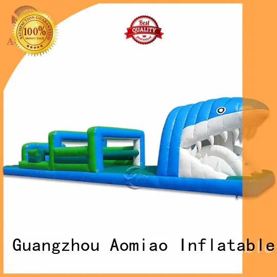 shark obstacles commercial AOMIAO Brand backyard obstacle course
