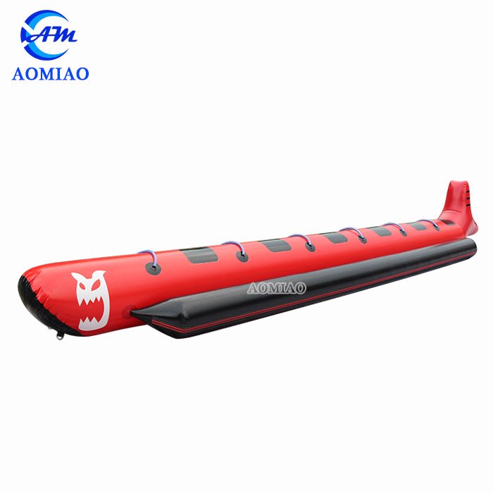 AOMIAO 6 People Inflatable Shark Banana Boat Tube - WGB4 Inflatable Water Game image7