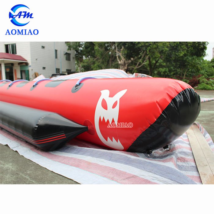 AOMIAO 6 People Inflatable Shark Banana Boat Tube - WGB4 Inflatable Water Game image7