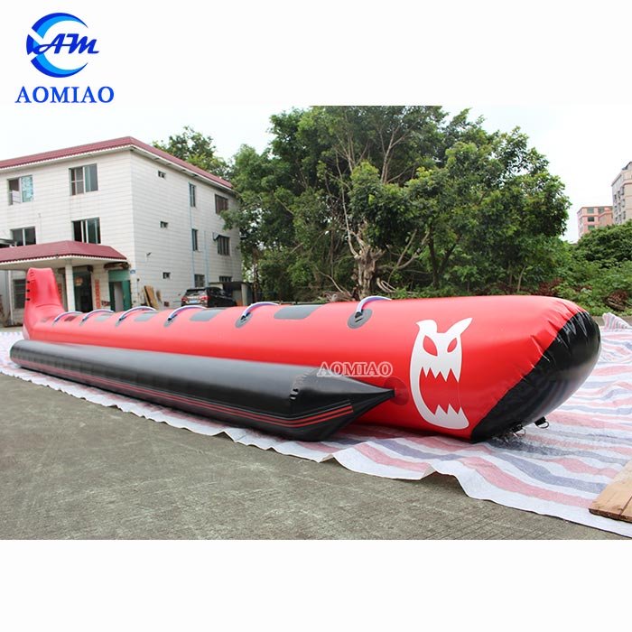 AOMIAO 6 People Inflatable Shark Banana Boat Tube - WGB4 Inflatable Water Game image7