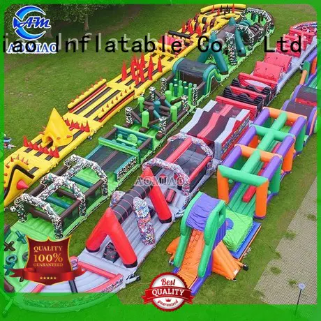 shark commercial inflatable obstacles inflatable obstacle course AOMIAO Brand