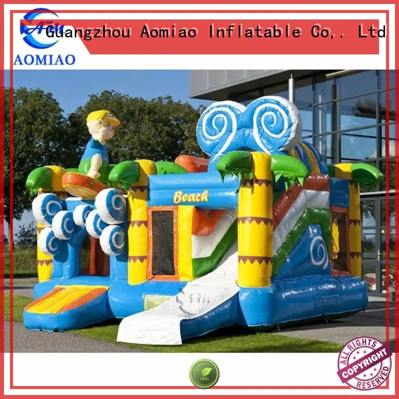 AOMIAO hot selling bounce house with slide exporter for sale