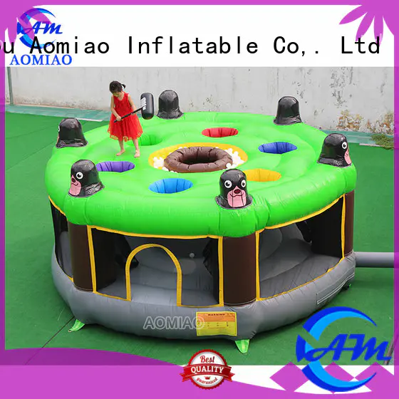 AOMIAO amazing wipeout inflatable for sale 4ml for theme park