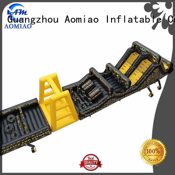 Hot shark inflatable obstacle course commercial AOMIAO Brand