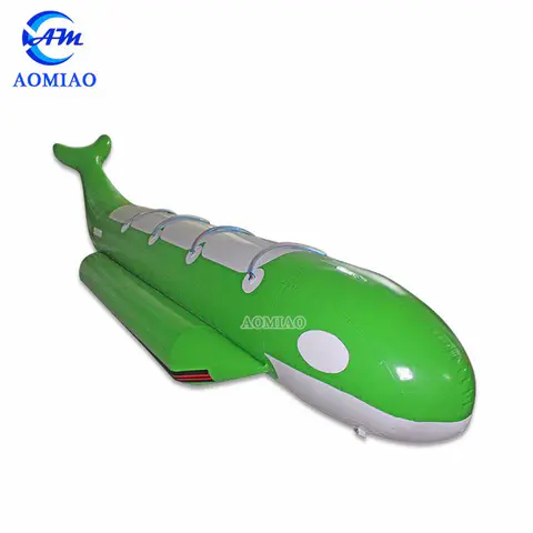 6 People Inflatable Flying Shark Banana Boat Float - WGB5