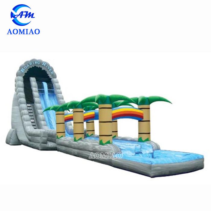 Inflatable Double Slip And Slide With Pool - SL1769