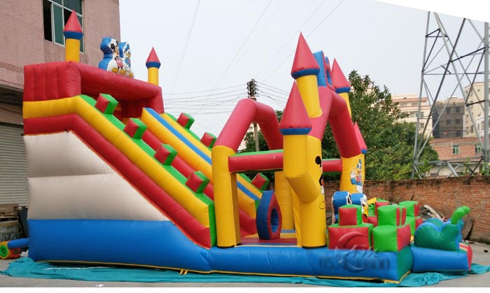 double water slide inflatable