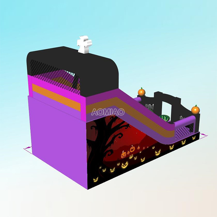 halloween inflatable slide for kids