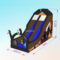 26FT Giant Custom Outdoor Inflatable Slide - Helloween Themed HW04