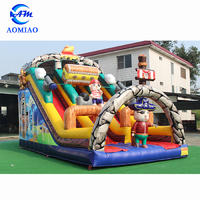 26FT Customized Giant Inflatable Slide For Backyard - Pirate Ships Themed SL1777