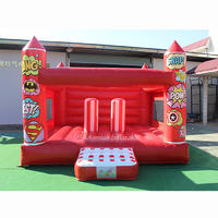 5x4m Customized Red Inflatable Commercial Bounce House For Sale - BO1788