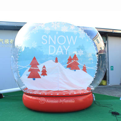 Dia 4m Inflatable Christmas Yard Decorations Inflatable Lighted Snow Globe