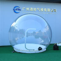 Dia 2m Clear Tent Inflatable Yard Decorations Christmas Blow Up Snow Globe