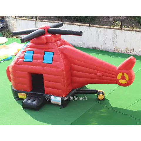 Custom Commercial Helicopter Inflatable Bounce House For Sale - BO1794