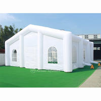 10m x 10m White Large LED Inflatable Wedding Tent Inflatable Lawn Tent