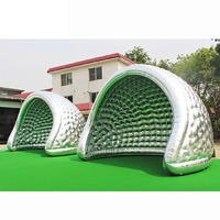 6mL x 4.5mW Large Outdoor Silver Half Moon Inflatable Event Tent Camping Tents