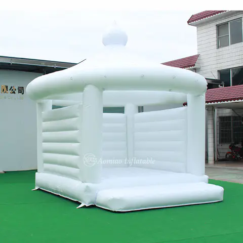 White Wedding Bounce House Inflatable Bouncer
