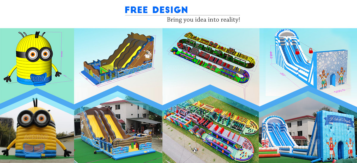 large inflatable water slides