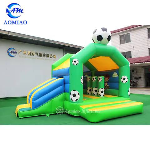 Football Bouncy Castle Slide Combo