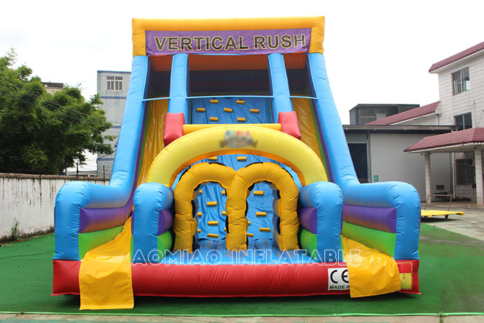 large blow up water slide