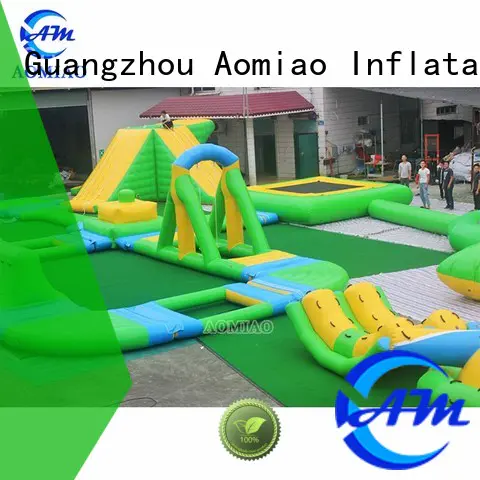 AOMIAO classic shape Inflatable Water Trampoline supplier for lake