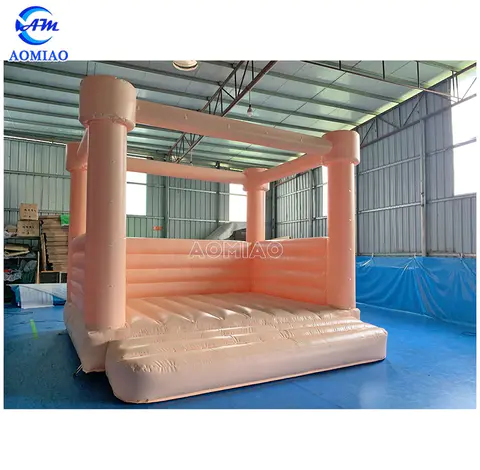 15ft nude color bounce house wedding party jumping castle