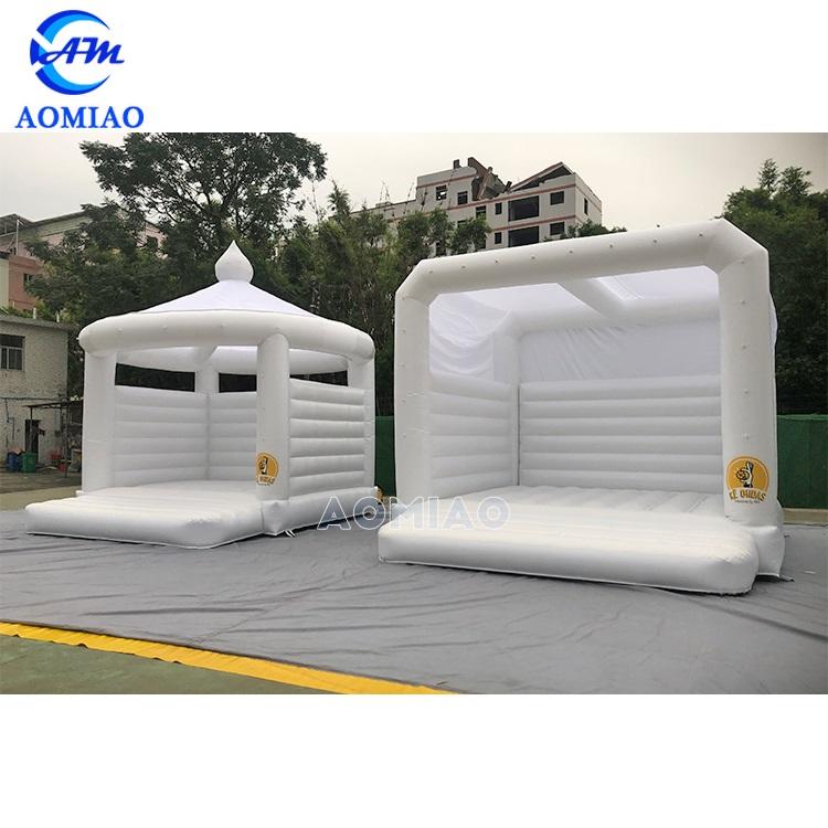 17ft white bounce house for party rental