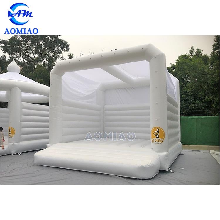 17ft white bounce house for party rental