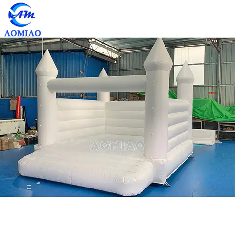 13ft white bouncy castle for wedding party