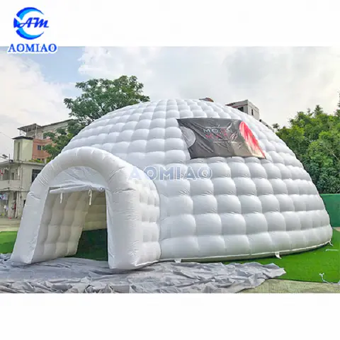 12m LED Inflatable dome camping tent