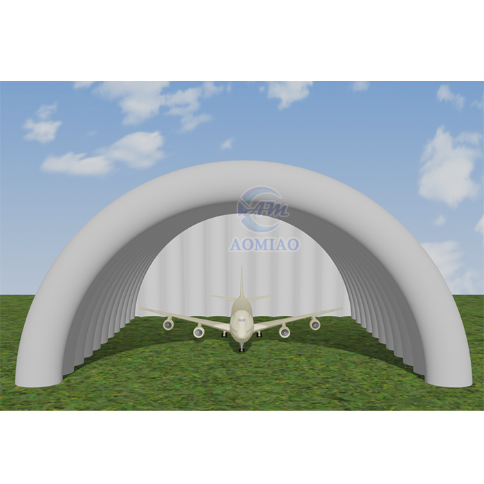 Outdoor Storage Warehouse Tunnel Pneumatic Tent Inflatable structure Hangar for Aircraft