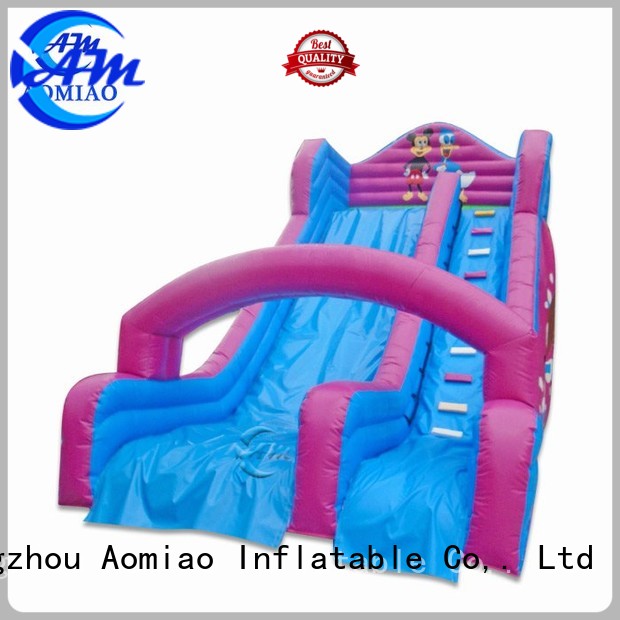 new design bouncy water slide factory for sale AOMIAO