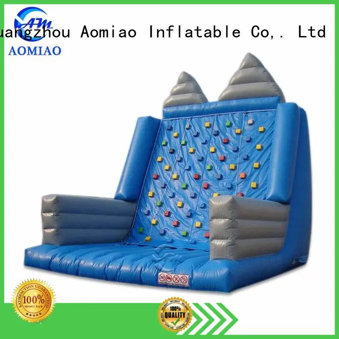 AOMIAO climbing inflatable rock wall factory for child