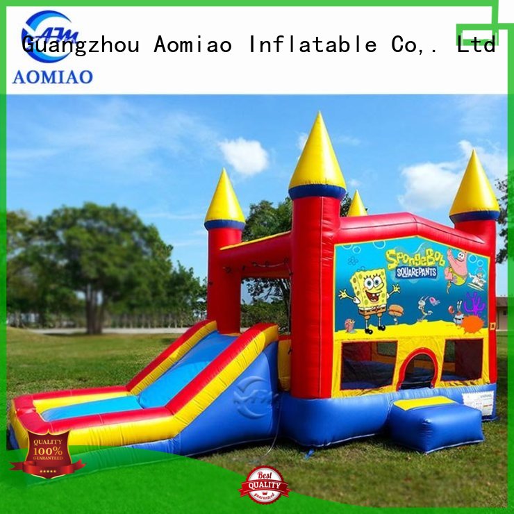 AOMIAO hot selling bouncy castle and slide producer for sale