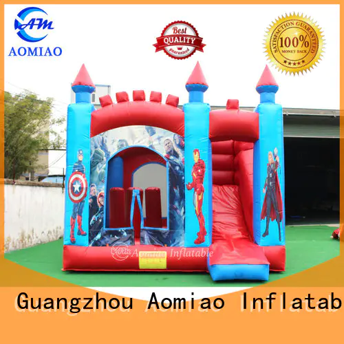 AOMIAO hot selling inflatable bouncers with slide exporter for sale