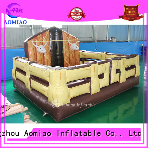 AOMIAO inflatable mechanical bull producer for sale
