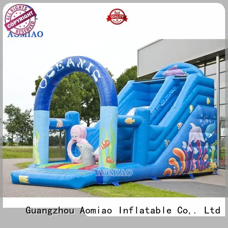 lane pool dry AOMIAO Brand inflatable slide supplier